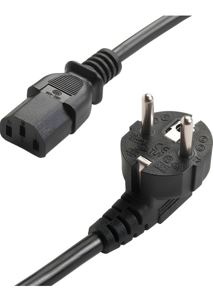 5 Metre Kettle Tip Power Kablosu ⚡ Bilgisayar Monitör Yazıcı Elektrik Kablosu C13
