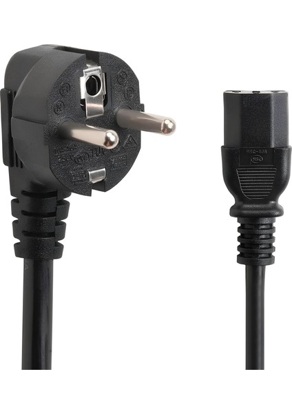 5 Metre Kettle Tip Power Kablosu ⚡ Bilgisayar Monitör Yazıcı Elektrik Kablosu C13