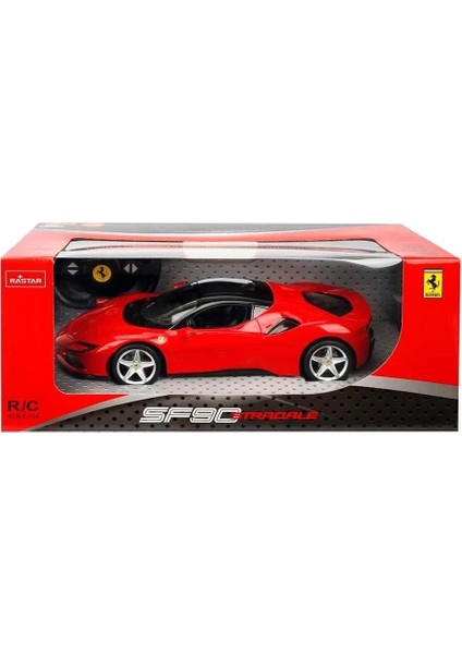 97300 1:14 Ferrari SF90 Stradale Işıklı Uzaktan Kumandalı Araba 34 cm