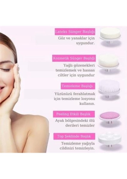 Pilli Yüz ve Vücut Temizleme Cihazı, Siyah Nokta ve Peeling Fırça Seti fırsatları