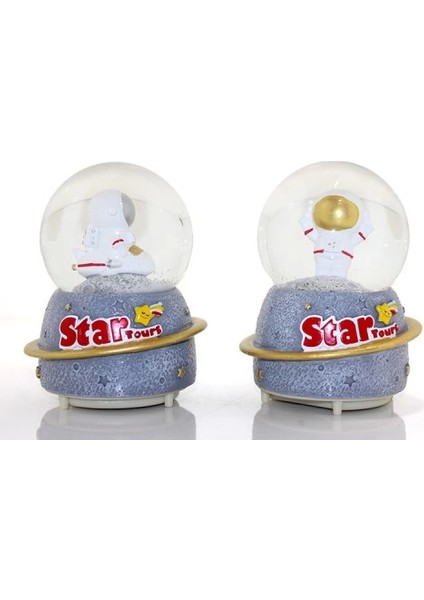 Kar Küresi Işıklı Müzikli 13 cm