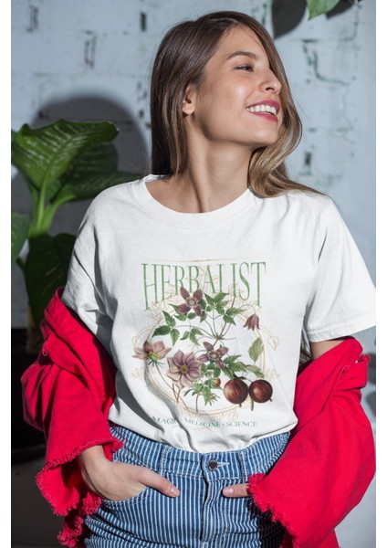 Zuno Kadın Comfort Fit Herbalıst Baskılı T-Shirt