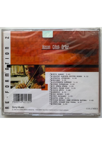 Hasan Cihat Örter Re-Formation 2 CD (Jelatinli Sıfır Orijinal Dönem Baskı Cd) fiyatları