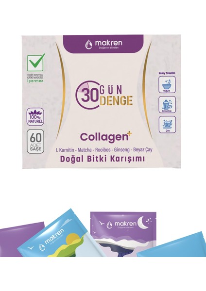 30 Gün Denge Karışık Bitki Çayı 60 Şase