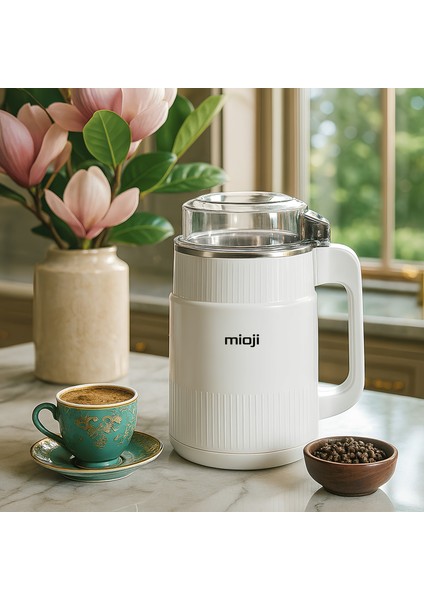 Mio CG34 500W Paslanmaz Çelik Bıçak Kompakt Baharat ve Kahve Öğütücü Beyaz fırsatları