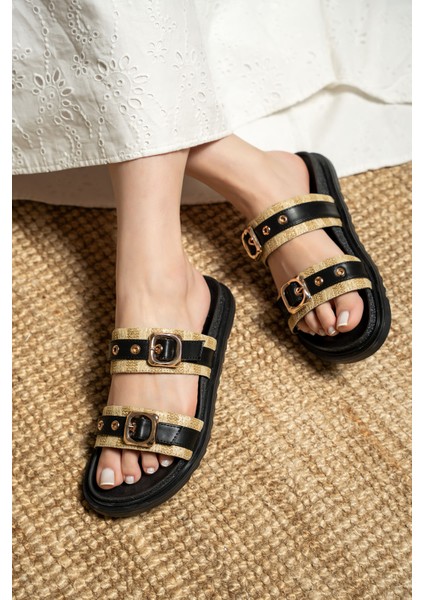 Bassa Kadın Hasır Detaylı Tokalı Terlik modelleri