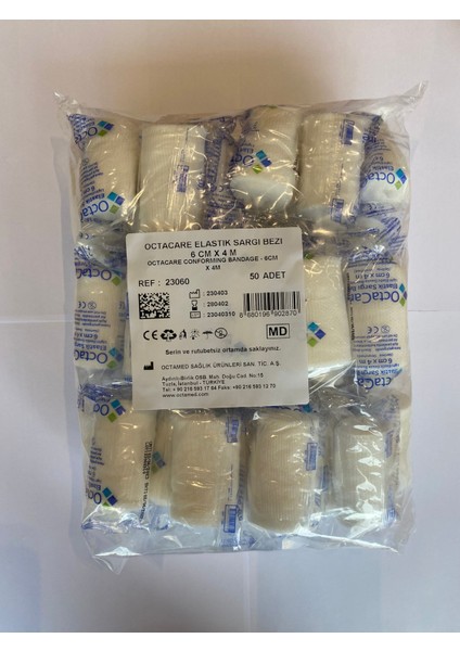 Elastik Sargı Bezi 6 cm X4 m 50 ADET
