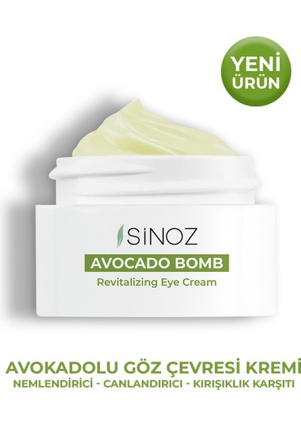 Avokado Bomb - Nemlendirici Canlandırıcı Göz Çevresi Bakım Kremi 15 ml