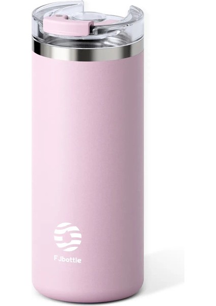 Feiji-Paslanmaz Çelik Kahve Tumbler, Termos Kupası, Taşınabilir Seyahat Kupası, Samanlı Kahve Kupası, 16 Oz, 20OZ Kapasite: 473ML/RENK: Mor (Yurt Dışından)