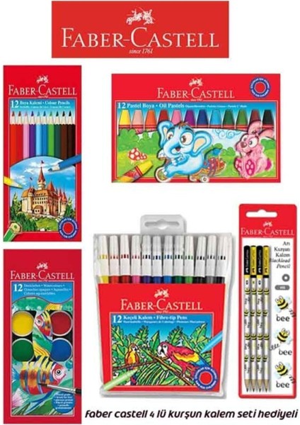 Öğrenci 4'lü Boyama Seti B.s