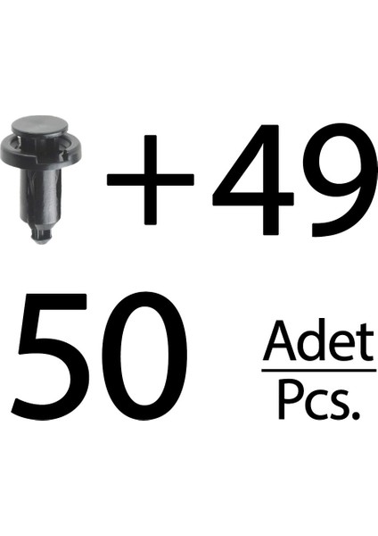 Honda için Tampon Klipsi- 50 Adet