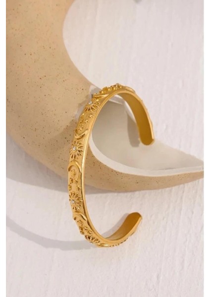 Astral Figürlü Altın Kaplama Vip Bileklik