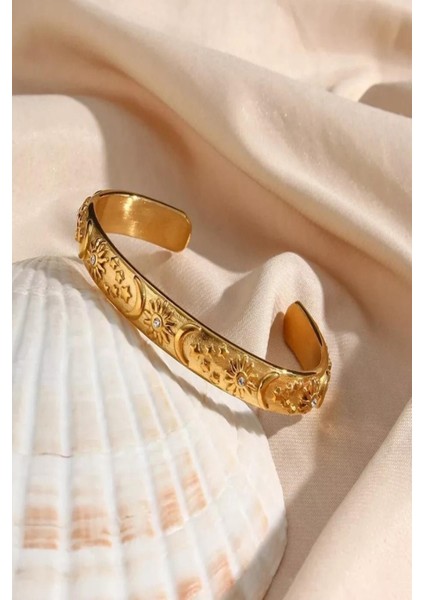 Astral Figürlü Altın Kaplama Vip Bileklik modelleri