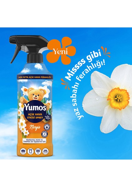 Açık Hava Etkisi Sprey Yıkanması Zor Eşyalar Için Giysi Spreyi Nergis 430 ml X1