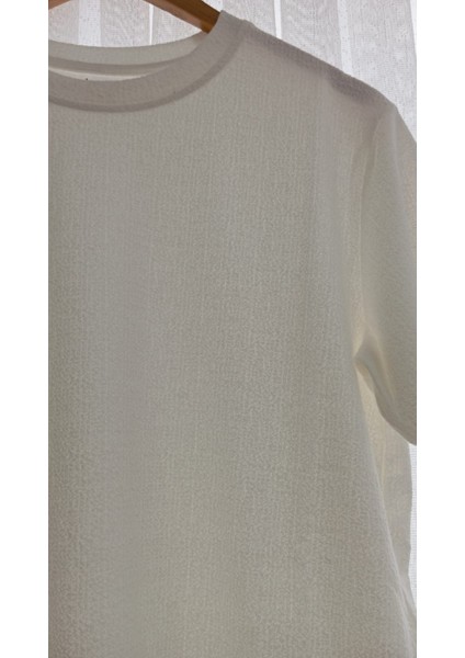 Is Berceste Jakarlı Sıfır Yaka Kısa Kollu Erkek Tshirt
