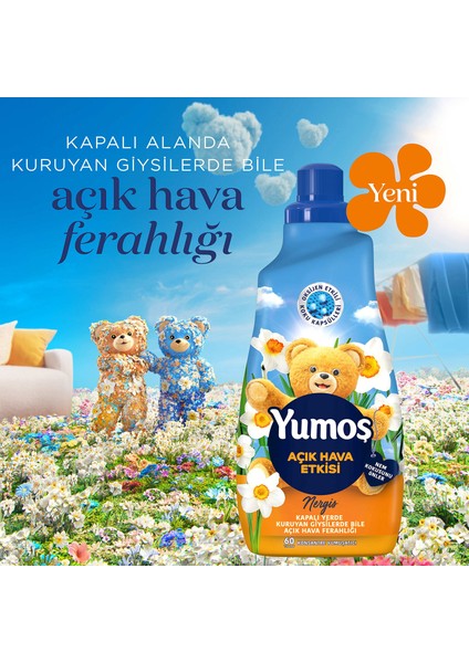Açık Hava Etkisi Konsantre Çamaşır Yumuşatıcısı Nergis 1440 ml 60 Yıkama X1 modelleri