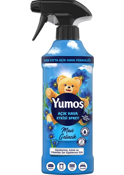 Açık Hava Etkisi Sprey Yıkanması Zor Eşyalar Için Giysi Spreyi Mavi Gelincik 430 ml X1
