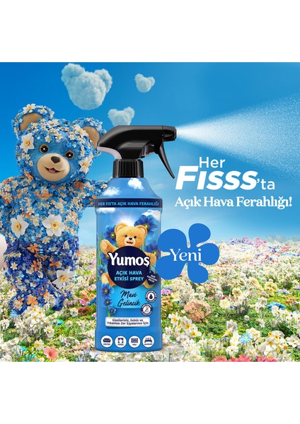 Açık Hava Etkisi Sprey Yıkanması Zor Eşyalar Için Giysi Spreyi Mavi Gelincik 430 ml X1