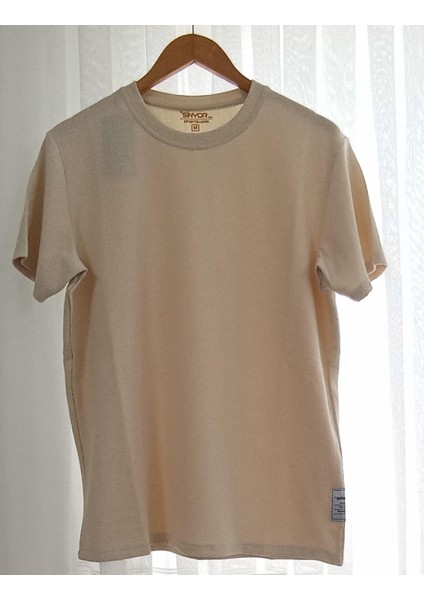 Is Berceste Jakarlı Sıfır Yaka Kısa Kollu Erkek Tshirt