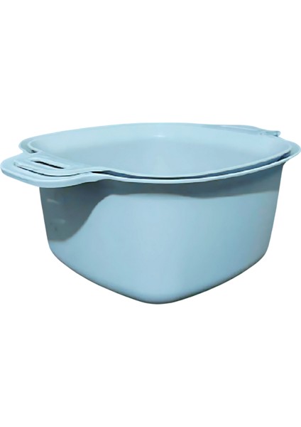 Badyalı Çok Amaçlı Süzgeç, Kulplu Makarna Meyve Sebze Süzgeci ve Karıştırma Kabı Seti 4 Litre Yeşil modelleri