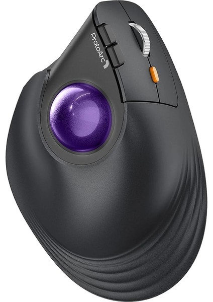 ProtoArc EM05 NL Mor Trackball Kablosuz Ergonomik Dikey Mouse (CP015533)
