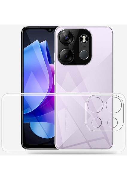 Tecno Spark Go 2023 Kılıf Znth Süper Silikon Kapak-Renksiz indirimleri