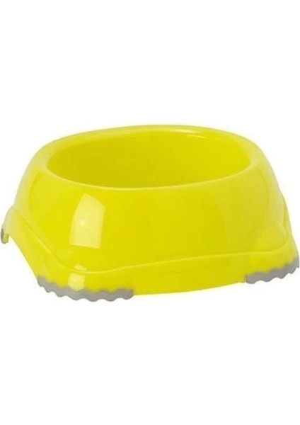 Sarı 315 ml Plastik Kedi ve Köpek Mama Su Kabı, Sağlam ve Pratik Kullanım