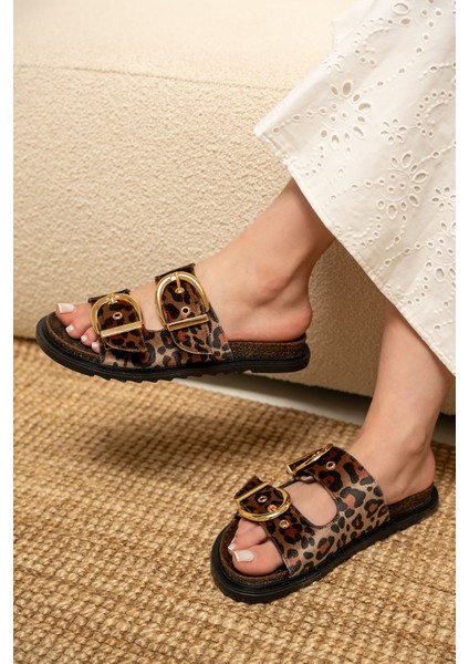 Craft Kadın Gold Toka Detaylı Terlik