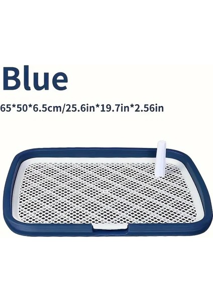 Köpek Lazımlık Tuvalet, Çıkarılabilir Net, Yeniden Kullanılabilir Köpek Lazımlık Eğitmeni ile Plastik Köpek Çiş Pad Tutucu Evcil İçin Tuvalet TepsisiKadın MaviBoyutKadın XL (Yurt Dışından)