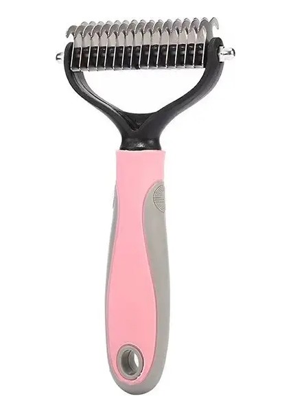 Profesyonel Evcil Hayvan Deshedding Fırça Köpek Saç Sökücü Evcil Hayvan Saç Kesici Köpek Yavrusu Kedi Tarak Fırçalar Köpekler Tımarlama Dökülme Malzemeleri Renk: L-Kırmızı (Yurt Dışından)