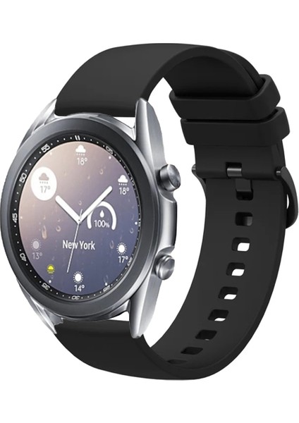 Samsung Galaxy Watch 3 41MM ile Uyumlu Kordon Jel Silikon Tokalı Kayış