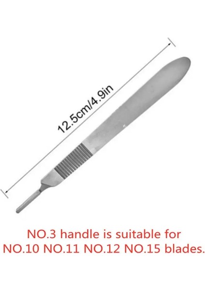 20-100 Pcs Steril Karbon Çelik Cerrahi Bıçaklar Dıy Kesme Telefonu Onarım Için Saçlı Bıçak Hayvan Oyma Hayvan Bakımı Bakımı Bakım: No.4 Saplama (Yurt Dışından)