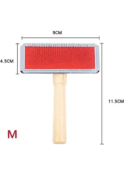 Köpek Köpek Çelik Iğne Tarak, Köpek Kedi Tırmağı Için Epilasyon Fırçası ile Pildous Fırçası Evcil Hayvan Temizleme Masaj Tımarlama Aracı Evcil Fırça: S (Yurt Dışından)