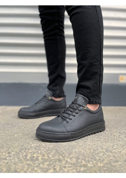 JY152 Cool Bağcıklı Cilt Erkek Günlük Spor Klasik Ayakkabı Cst - Siyah fiyatları