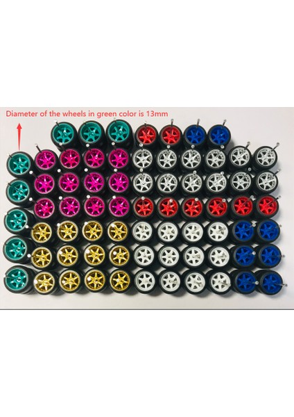 30 Takım/40 Takım 11MM Tekerlekler Için 1/64 Ölçekli Alaşım Araba Modelleri Lastikler + Akslar ile 1/64 Tekerlekler Için Sıcak Tekerlek/matchbox/domeka/tomy 1:64 (Yurt Dışından)
