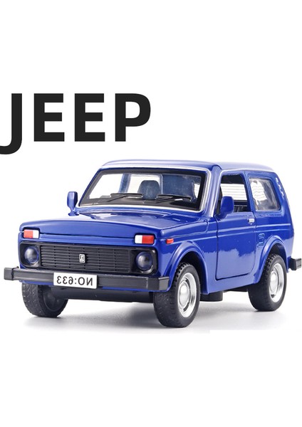 1:32 Lada Jeep Nostaljik Model Araç Alaşım Araba Pres Döküm Modeli Ses ve Işık Çocuk Oyuncakları Bilgisayar Masaüstü Süsler Çocuk Hediye (Yurt Dışından)