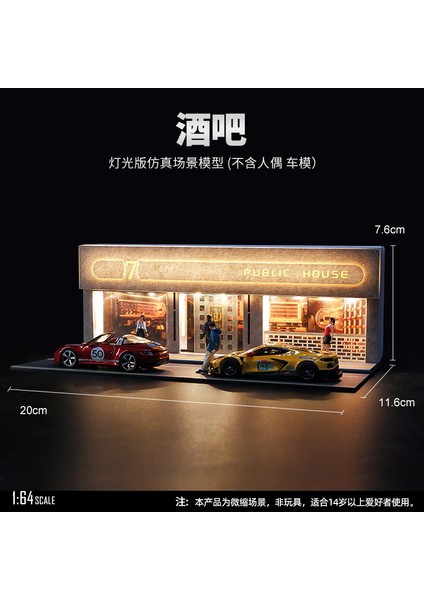 1:64 Minyatür Sahne Modeli Simülasyon 711 Market Süpermarket Fotoğrafçılık Sahne Süsleri Üç Boyutlu Monte Edilmiş (Yurt Dışından)