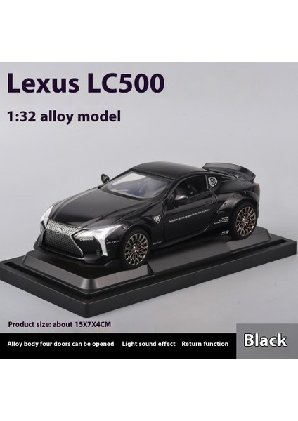 1:32 Lexus LC500 Alaşım Spor Araba Döküm Metal Modeli Simülasyon Ses ve Işık Oyuncak Minyatür Araba Modeli Toplamak Ekran Süsleme (Yurt Dışından)