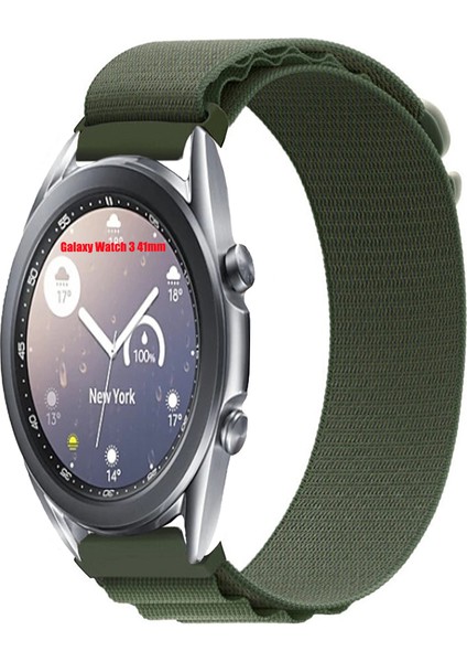 samsung Galaxy Watch 3 41MM ile Uyumlu Kordon Alpine Loop Döngü Spor Kayış