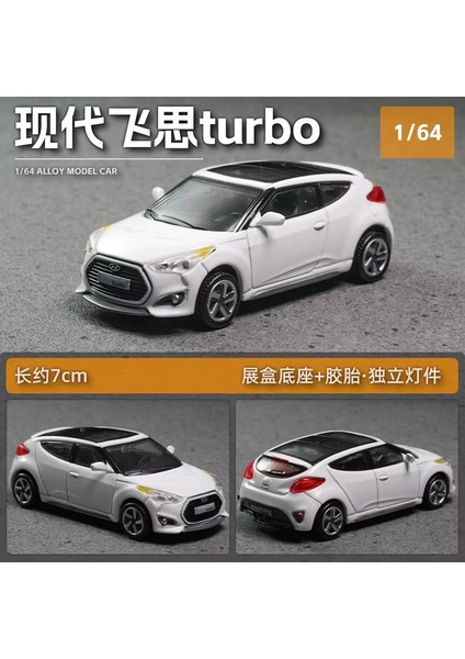 Stokta Yeni Dct/gölge 1:64 Hyundai Veloster Turbo Alaşım Minyatür Döküm Model Hyundai Suv Araba Modeli Özel Oyuncaklar Çocuklar Hediye (Yurt Dışından)