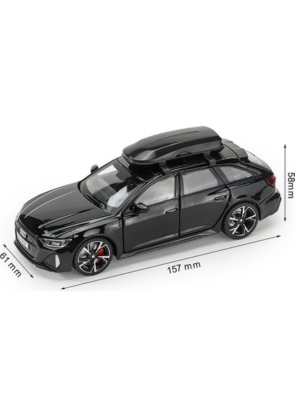1:32 Audi Rs6 Oyuncak Araba Modeli Ses Işığı ile Kapılar Açık Alaşım Döküm Model Araç Koleksiyonu Oyuncak Çocuk Yetişkin Festivali Hediye Için (Yurt Dışından)