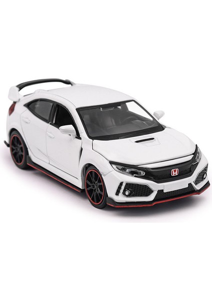1/32 Yeni Honda Type R Hatchback Modeli Oyuncak Araç Alaşımlı Döküm Ses Işığı Geri Çekin Spor Oyuncak Arabalar Hediyeler Için (Yurt Dışından)