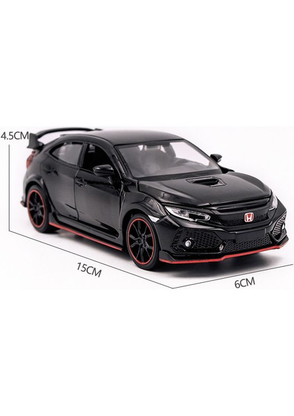 1/32 Yeni Honda Type R Hatchback Modeli Oyuncak Araç Alaşımlı Döküm Ses Işığı Geri Çekin Spor Oyuncak Arabalar Hediyeler Için (Yurt Dışından) modelleri