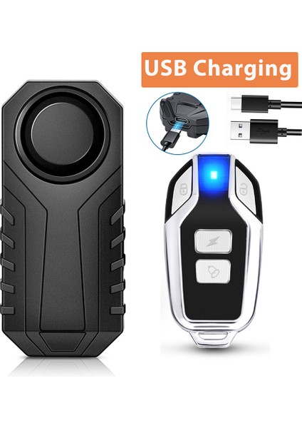 Extractme Motosiklet Hırsız Alarmı Uzaktan Kumanda ile 113DB Kablosuz Su Geçirmez Araba Elektrikli Bisiklet Güvenlik Anti Kayıp Alarm (Yurt Dışından)