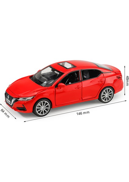 1:32 Nissan Narin Alaşım Araba Diecast Metal Model Ses ve Işık Çocuklar Için Oyuncak Araba Merkezi Kontrol Süsler Doğum Günü Hediyesi Boy Için (Yurt Dışından)