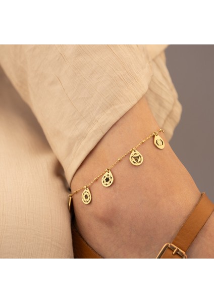 925 Ayar Gümüş 7 Çakra Halhal