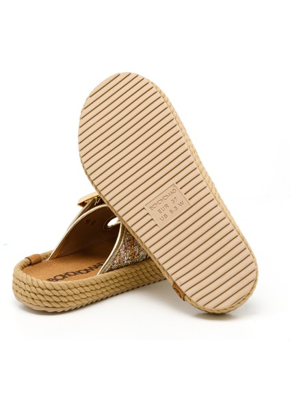 ATH12-10001 Bohonomad Athens Kadın Terlik Altın Şönil indirimleri