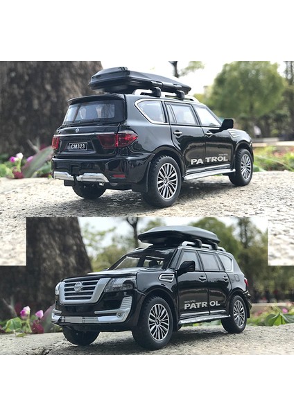 1:32 Nissan Devriye Off Road Suv Alaşım Metal Pres Döküm Model Araç Geri Çekin Serisi Ses ve Işık Oyuncak Araba Için Erkek Hediye Doğum Günü (Yurt Dışından) fiyatları