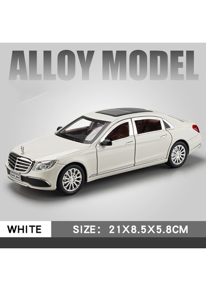 1:24 Mercedes Benz E300L E Sınıfı Alaşım Model Araba Döküm Metal Koleksiyonu Araç Oyuncak Modeli Ses ve Işık Çocuk Oyuncağı Araba Hediyeler (Yurt Dışından)