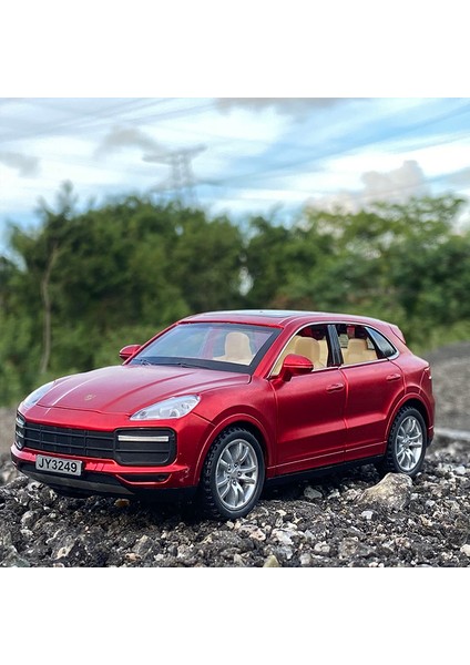 1:32 Cayennes Turbo Suv Alaşım Araba Modeli Döküm Metal Oyuncak Araçlar Araba Modeli Koleksiyonu Simülasyon Ses ve Işık Çocuk Hediye (Yurt Dışından)